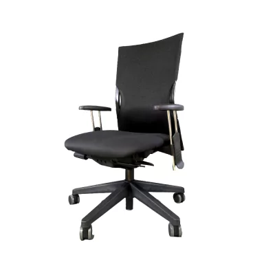 Reconditioned seat HAWORTH Comforto 55 (Lively) black with 1D backrest and armrests