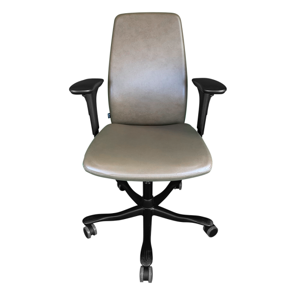 KINNARPS 5000 brown leather with 1D armrests