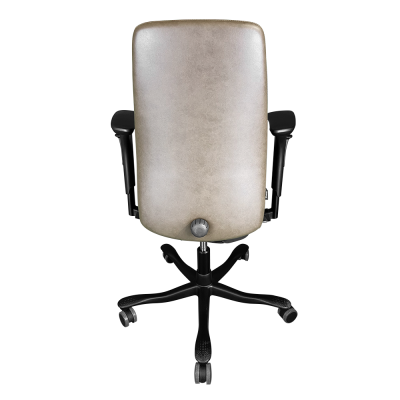 KINNARPS 5000 brown leather with 1D armrests